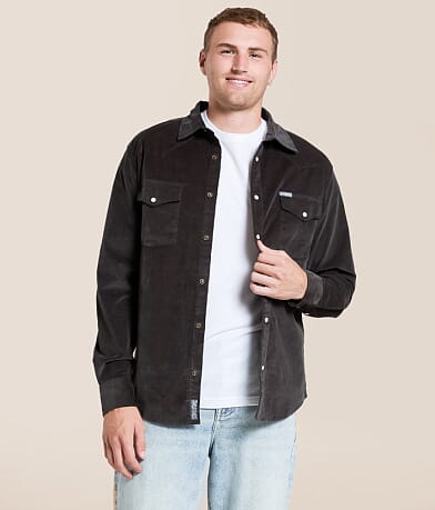 Sendero Provisions Co. Fine Wale Corduroy Shirt front view