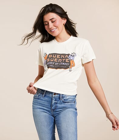 Sendero Provisions Co. Buena Suerte Cropped T-Shirt front view