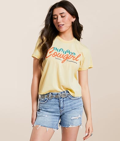 Sendero Provisions Co. Coastal Cowgirl Cropped T-Shirt front view