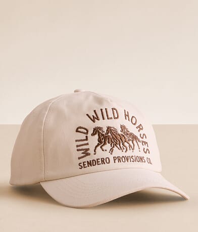 Sendero Provisions Co. Wild Wild Horses Baseball Hat front view