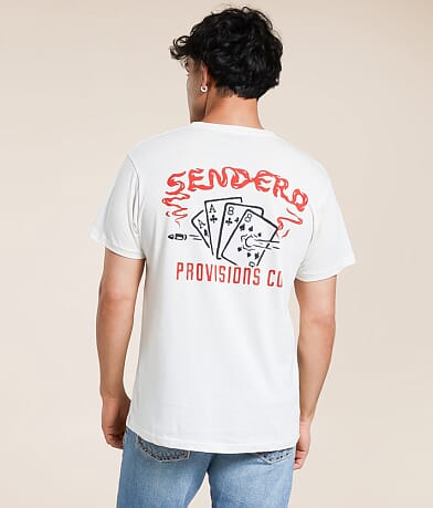 Sendero Provisions Co. Dead Man's Hand T-Shirt front view