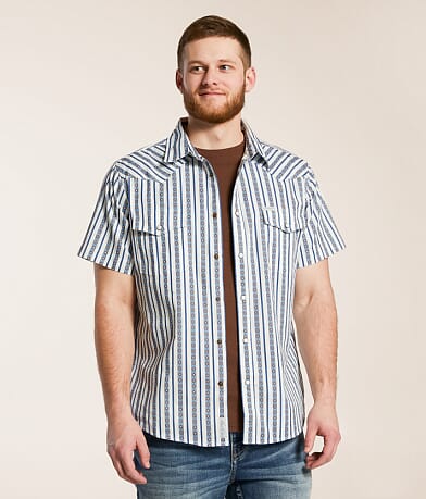 Sendero Provisions Co. Serape Striped Shirt front view