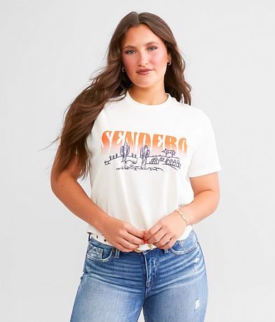 Sendero Provisions Co. Desert Dreams Cropped T-Shirt front view