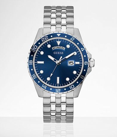 Guess Silver Watch front view