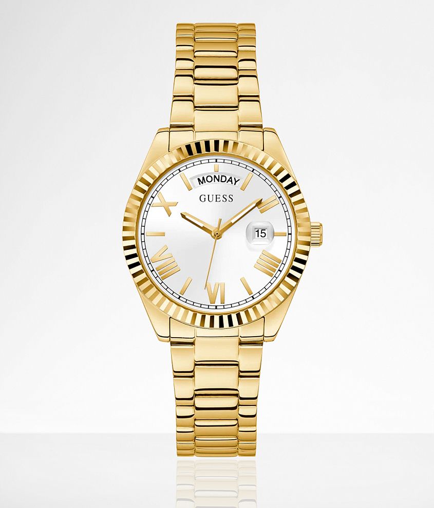 guess gold plated watch