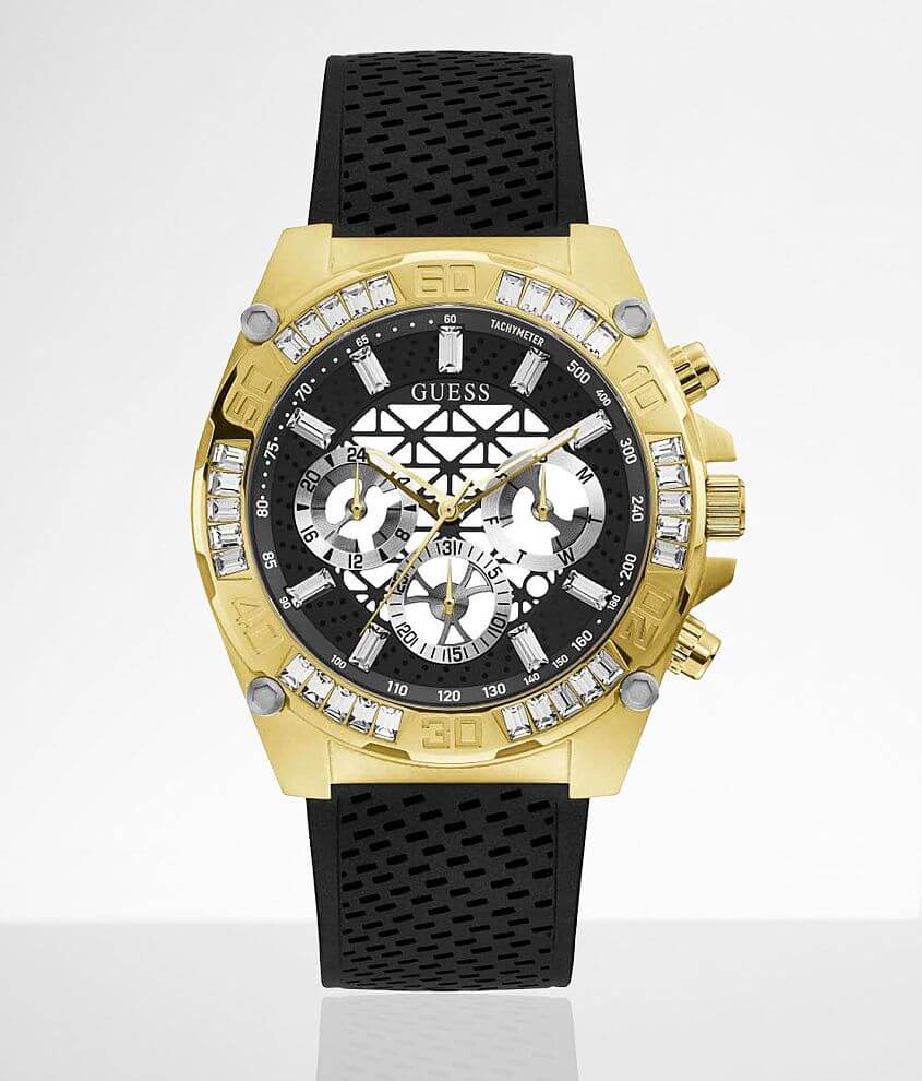 Guess Silicone Glitz Watch front view