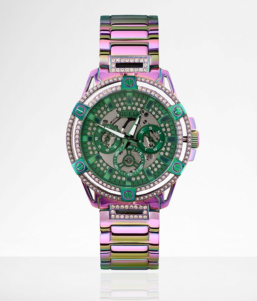 Guess King Iridescent Watch front view