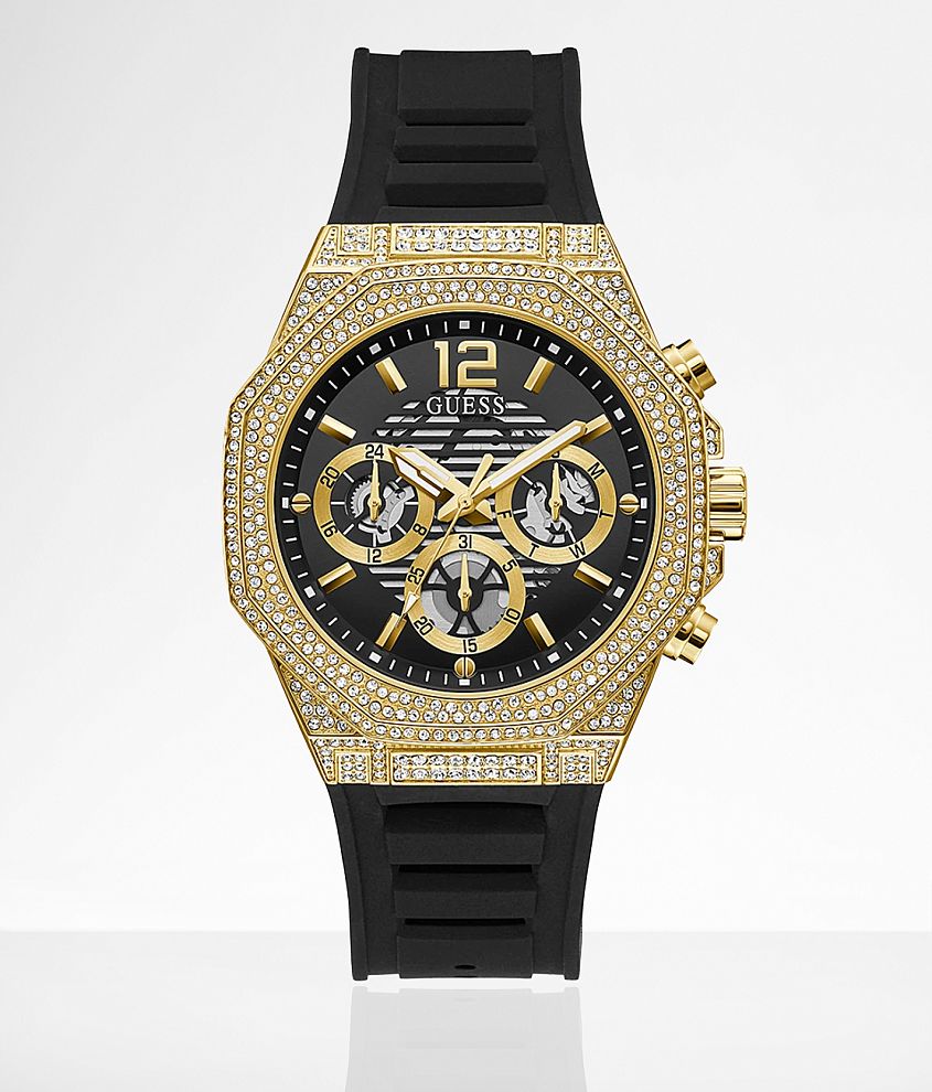 Guess Glitz Watch - Men's Watches in Black | Buckle