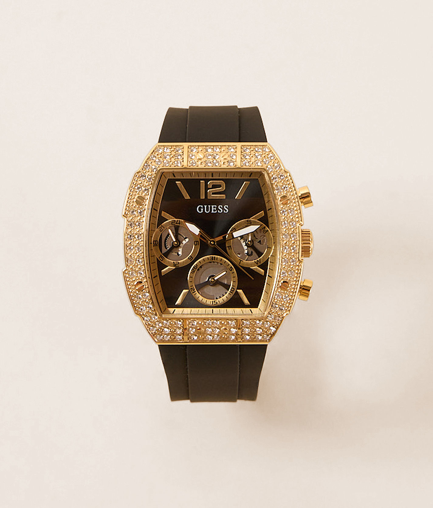 Guess Phoenix Quantum Watch - Men's Watches in Black | Buckle