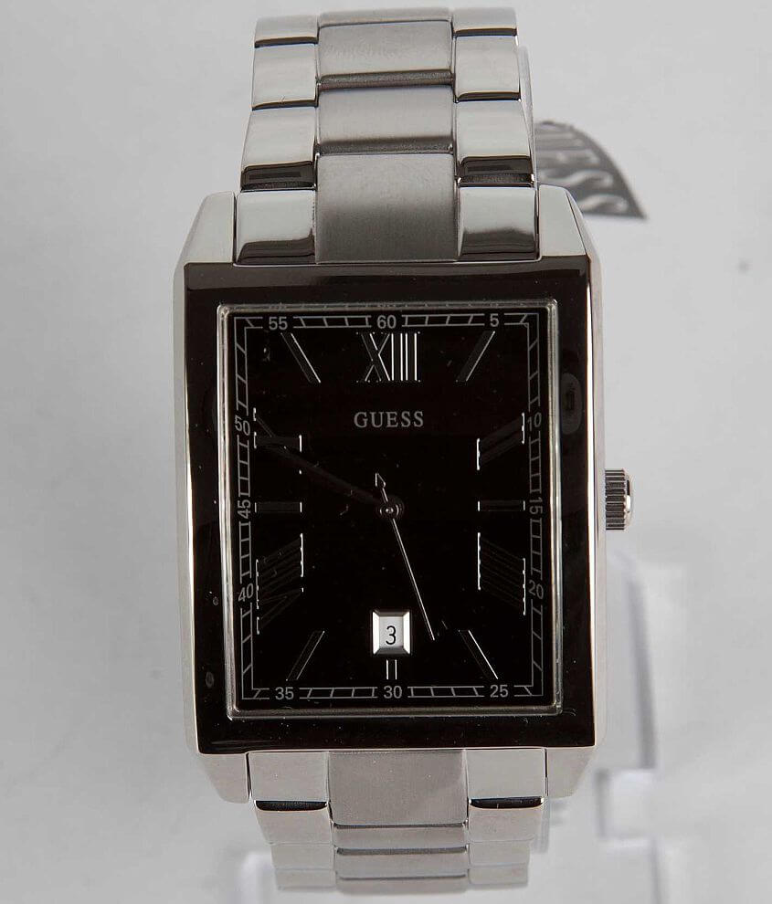 Guess Square Watch Men s Watches in Silver Buckle