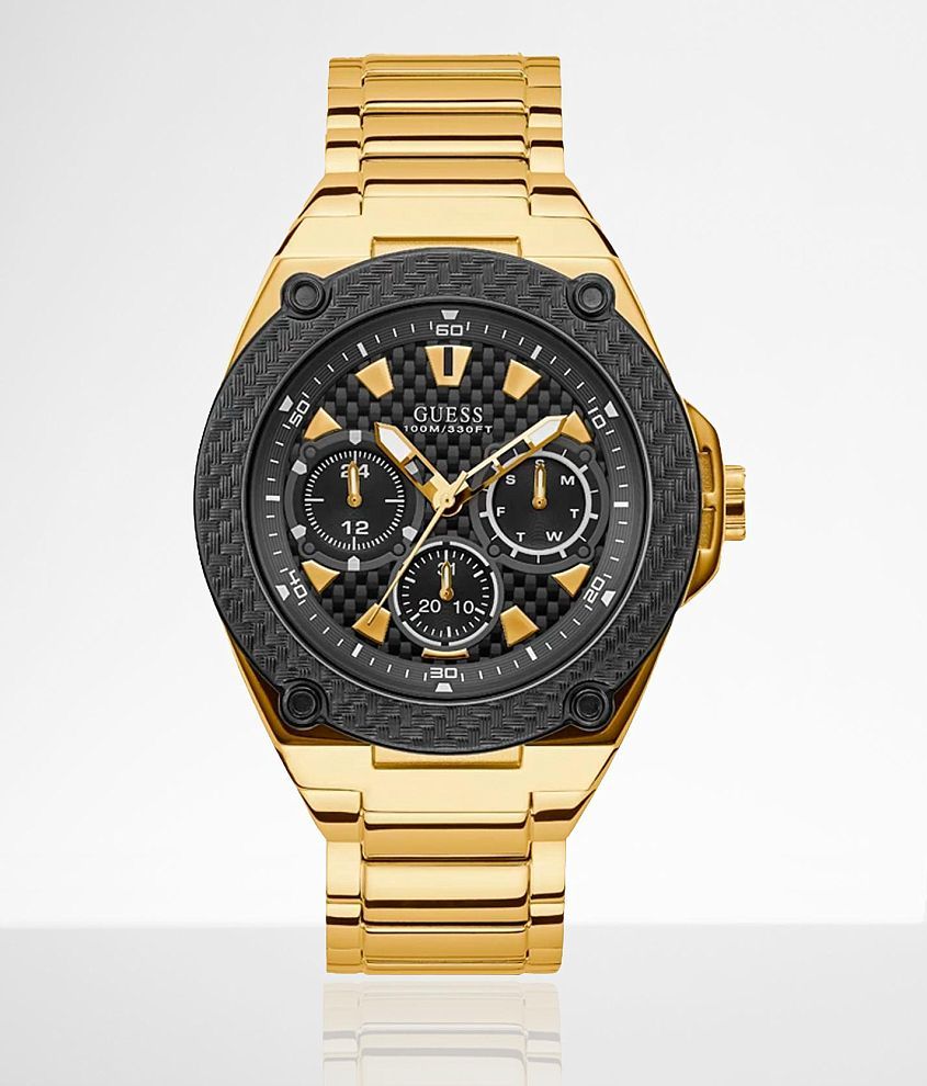 Guess Legacy Gold Watch - Men's Watches in Gold | Buckle