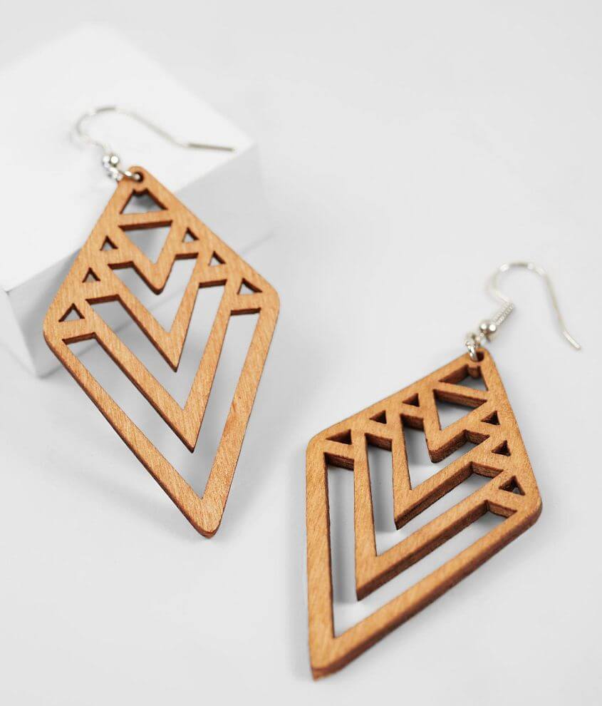 BKE Geometric Cut-Out Earring front view
