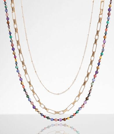 BKE 3 Pack Beaded Necklace Set