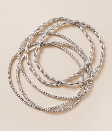 boutique by BKE 5 Pack Glitz Bracelet Set front view