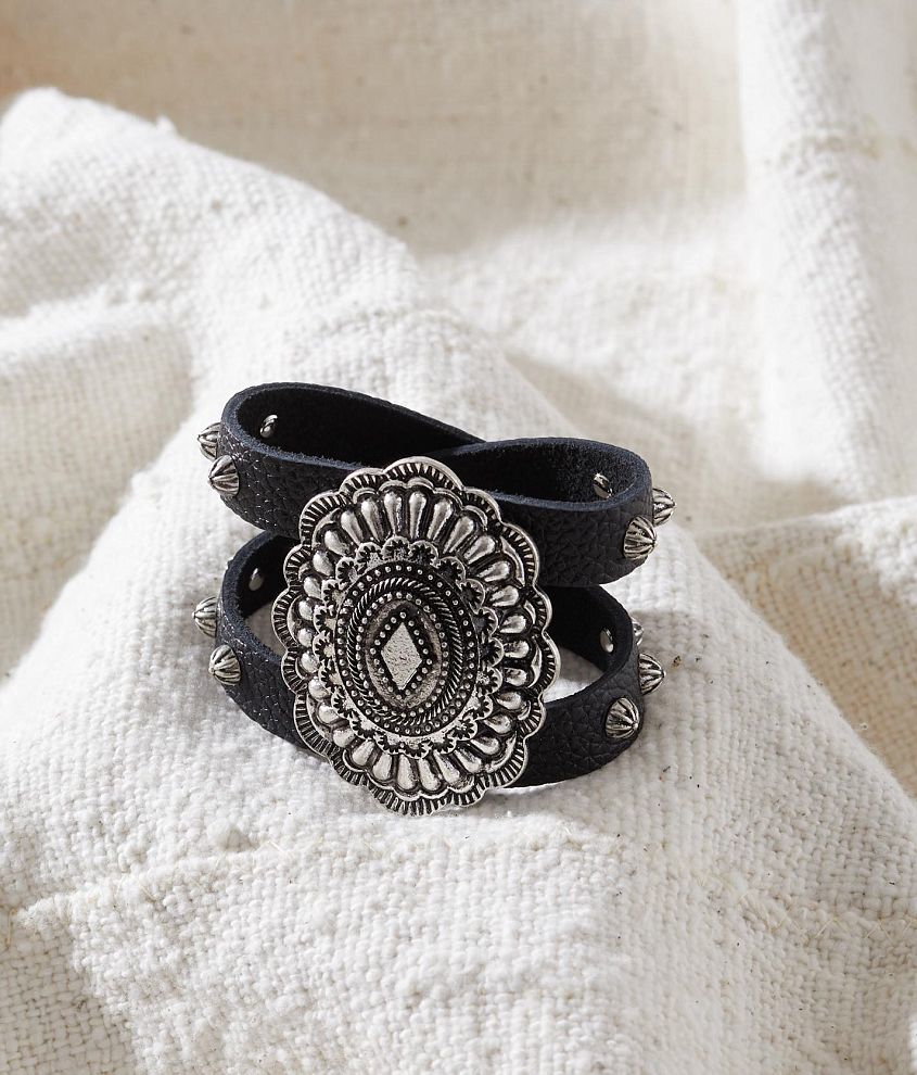 Sterling &#38; Stitch Western Statement Bracelet front view