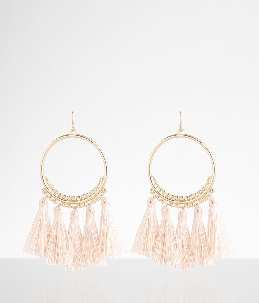boutique by BKE Statement Tassel Earring front view