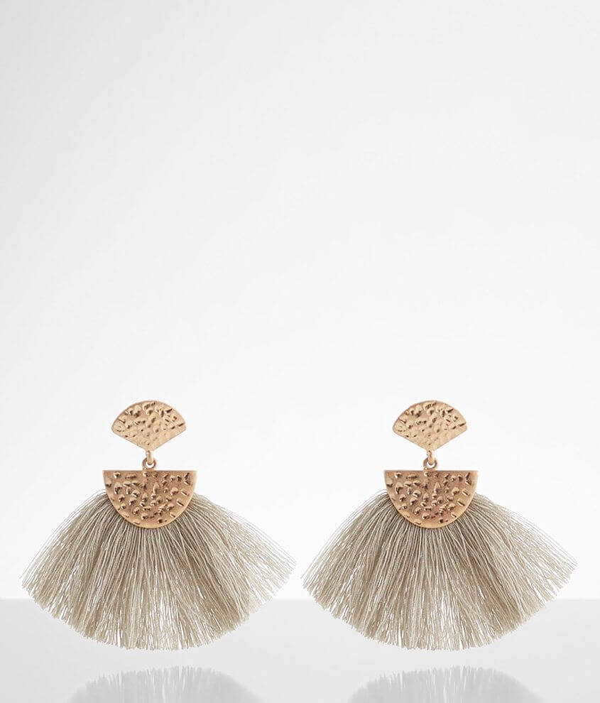 BKE Tiered Fringe Earring front view
