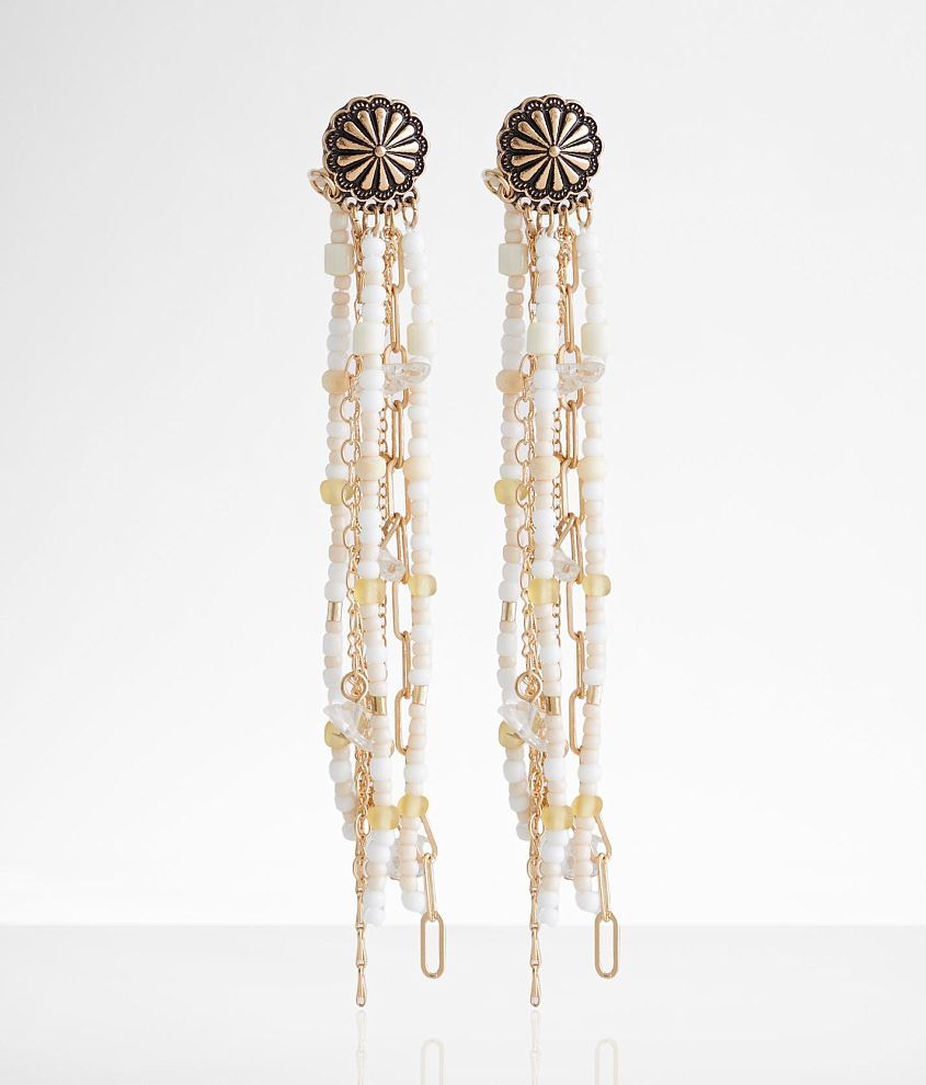 boutique by BKE Boho Fringe Earring front view
