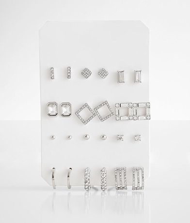 boutique by BKE 12 Pack Stud Earring Set front view