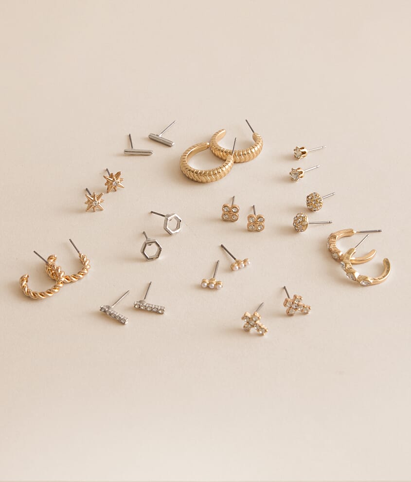 12 Pack Glam Earring Set - thumbnail 2