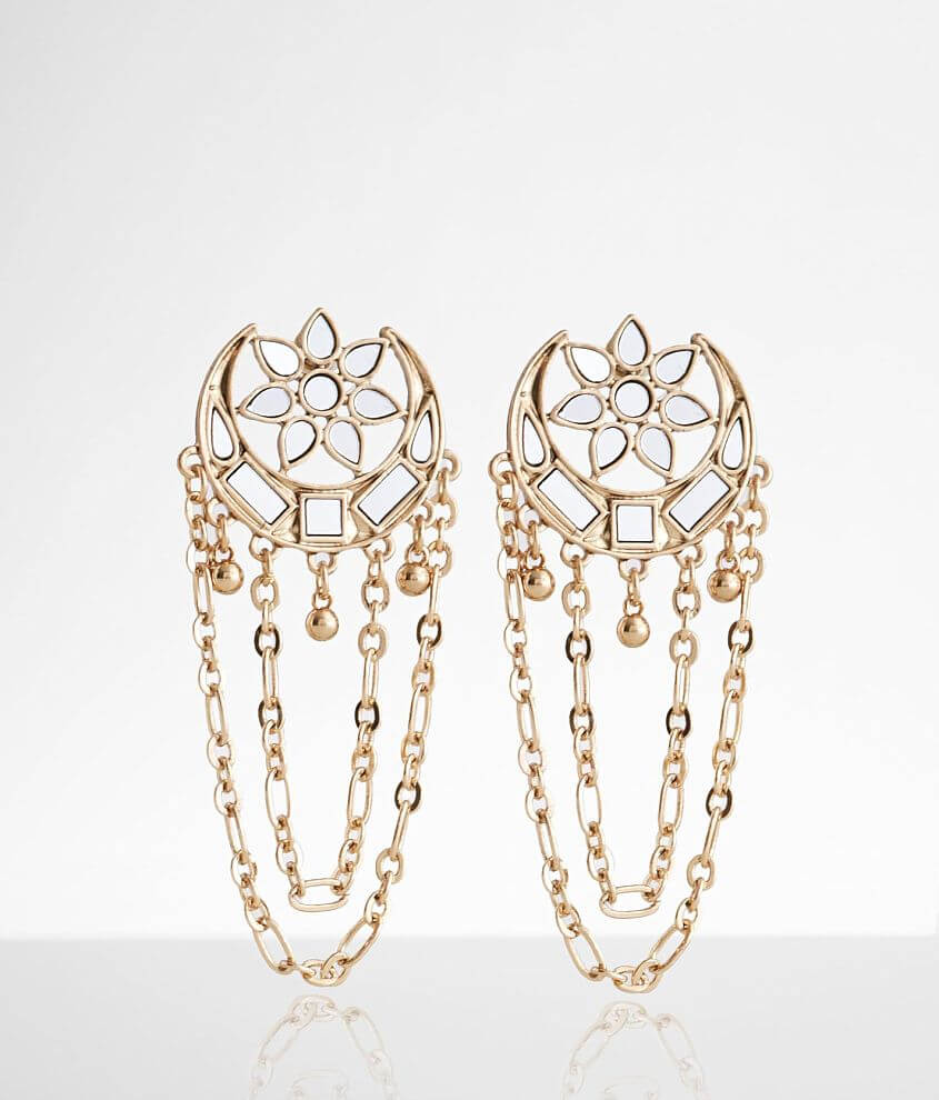 BKE Statement Mirror Earring front view