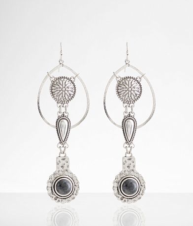 boutique by BKE Stone Drop Earring front view