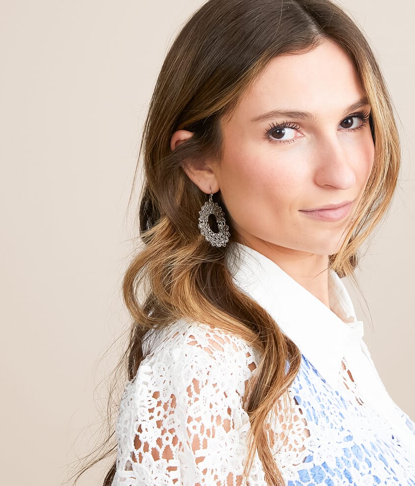 Cut-Out Drop Earring