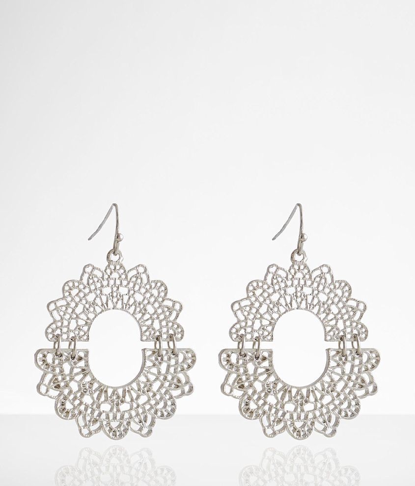 boutique by BKE Cut-Out Drop Earring front view