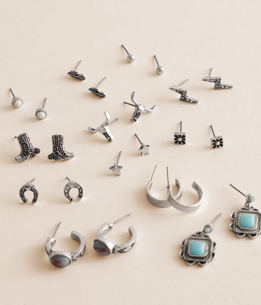 12 Pack Western Earring Set