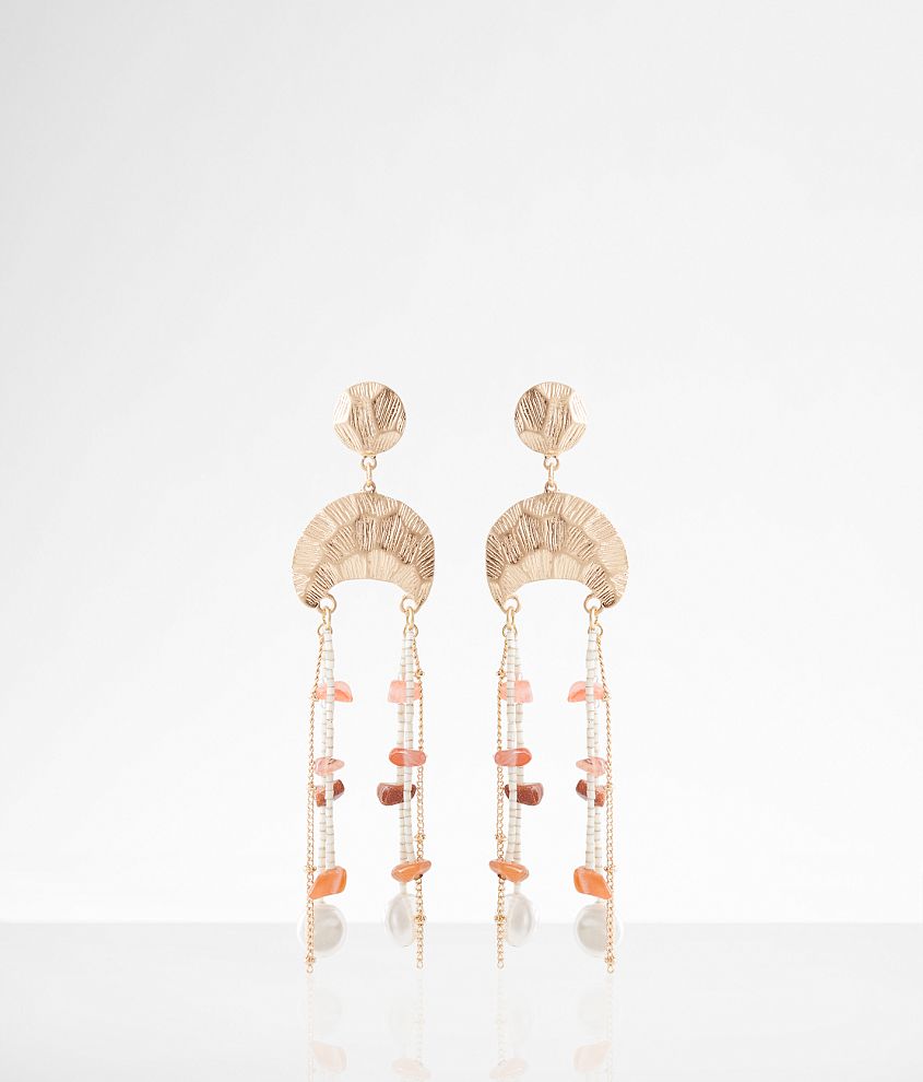 boutique by BKE Stone Fringe Earring