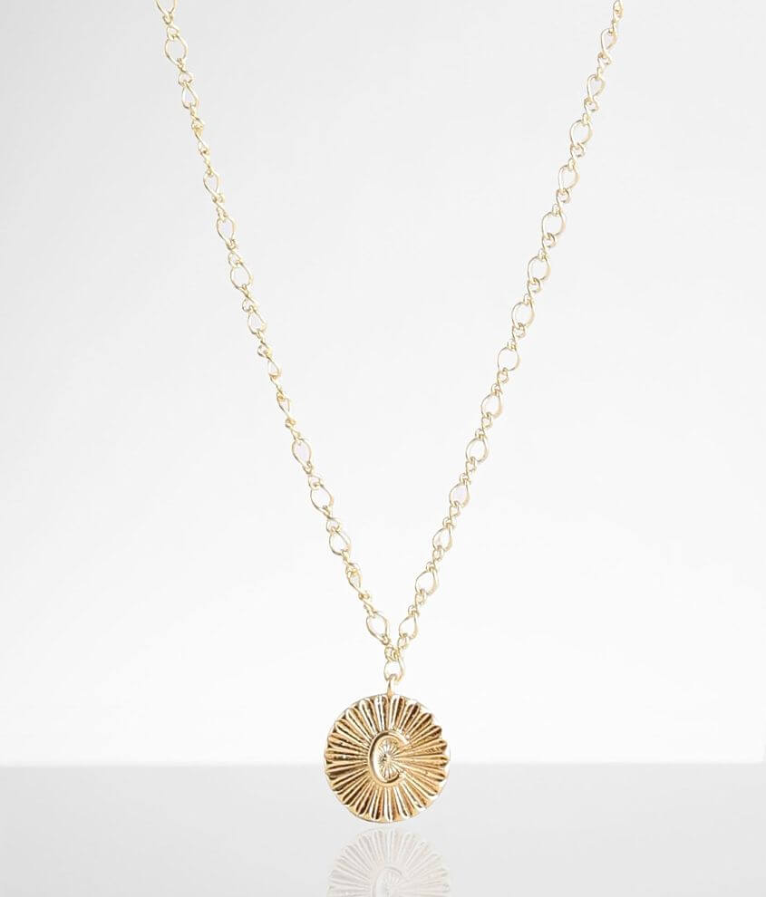 BKE 14k Gold Plated C Necklace Women's Jewelry in Gold Buckle