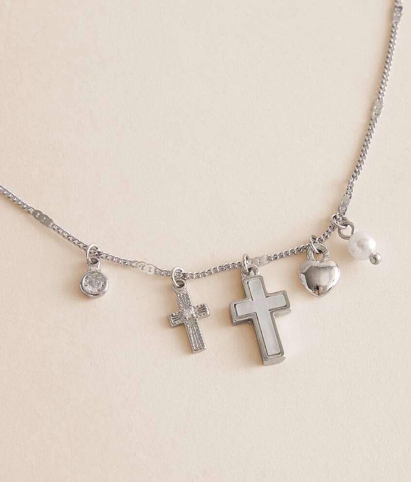 Cross Cluster Charm Necklace - thumbnail 2
