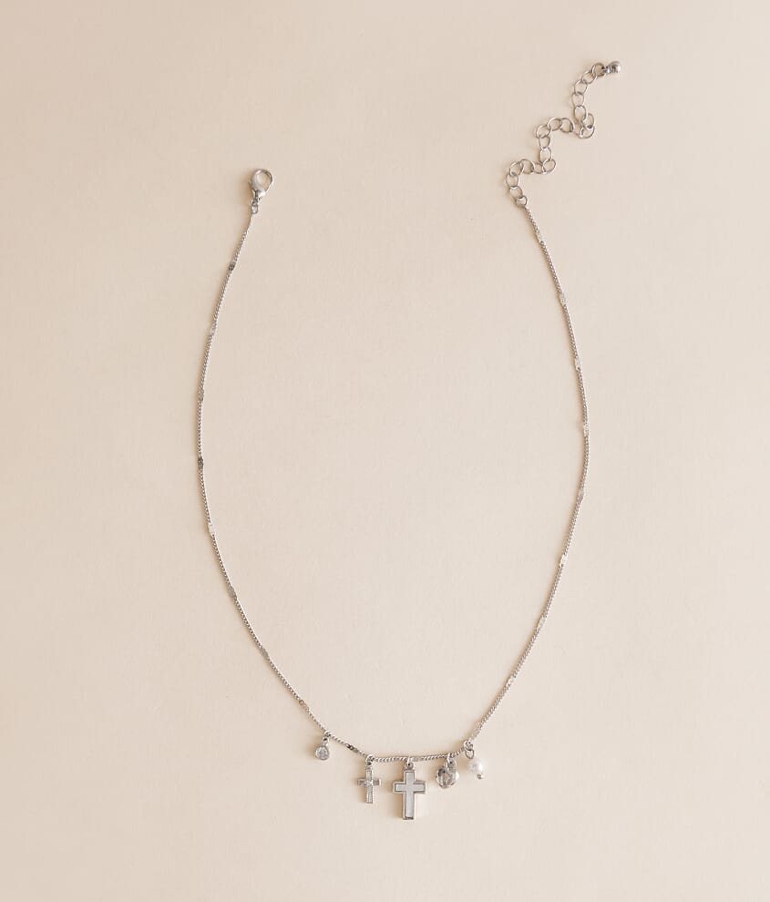 Cross Cluster Charm Necklace