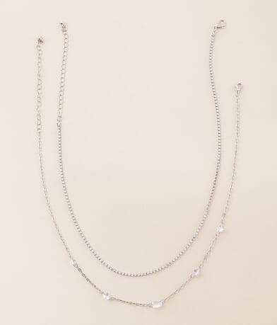 BKE 2 Pack Glitz Necklace Set front view