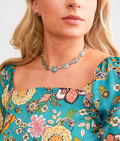 boutique by BKE Western Choker Necklace front view