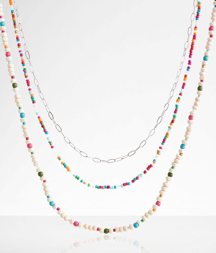 boutique by BKE 2 Pack Beaded Necklace Set