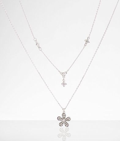 boutique by BKE 2 Pack Glitz Necklace Set front view