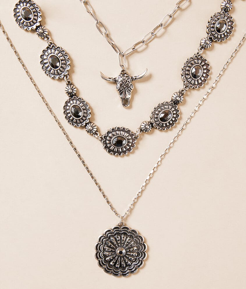 3 Pack Western Glitz Necklace Set