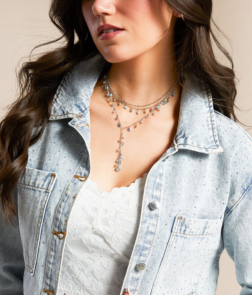 Bead & Charm Tiered Necklace