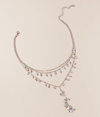 boutique by BKE Bead & Charm Tiered Necklace front view