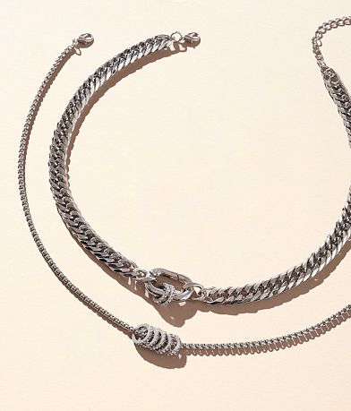 boutique by BKE 2 Pack Statement Necklace Set front view
