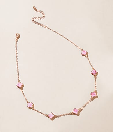 boutique by BKE Clover Necklace front view