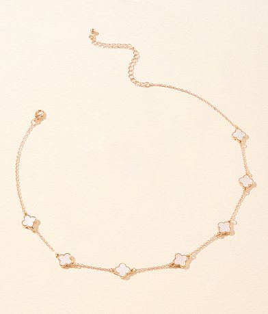 boutique by BKE Clover Necklace front view