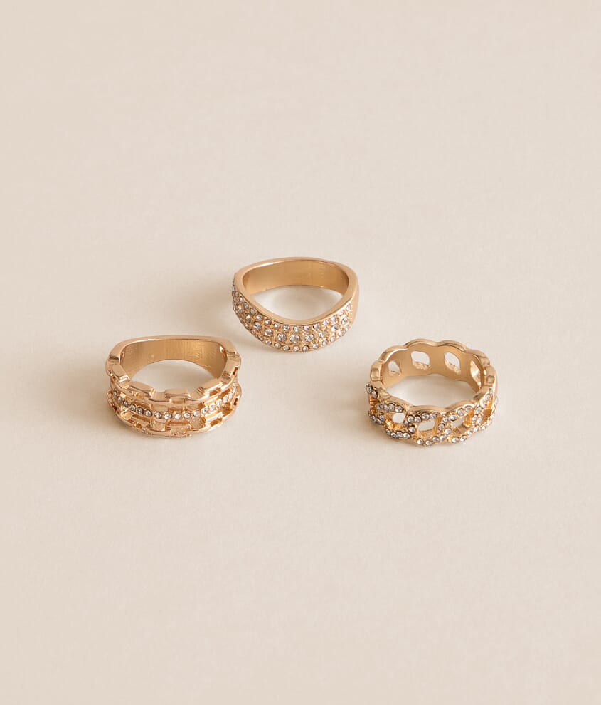 Pack Glitz Ring Set
