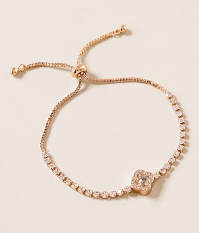 boutique by BKE Glitz Clover Bracelet front view