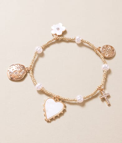 boutique by BKE Charm Stretch Bracelet front view