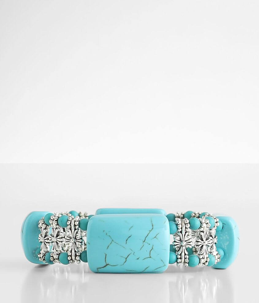 BKE Turquoise Statement Bracelet front view