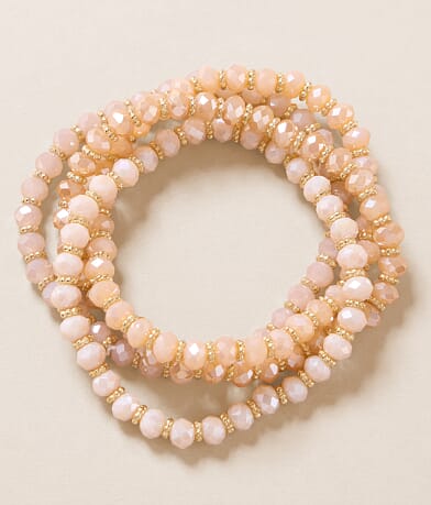 boutique by BKE 4 Pack Glitz Beaded Bracelet Set front view