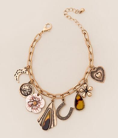 BKE Statement Charm Bracelet front view