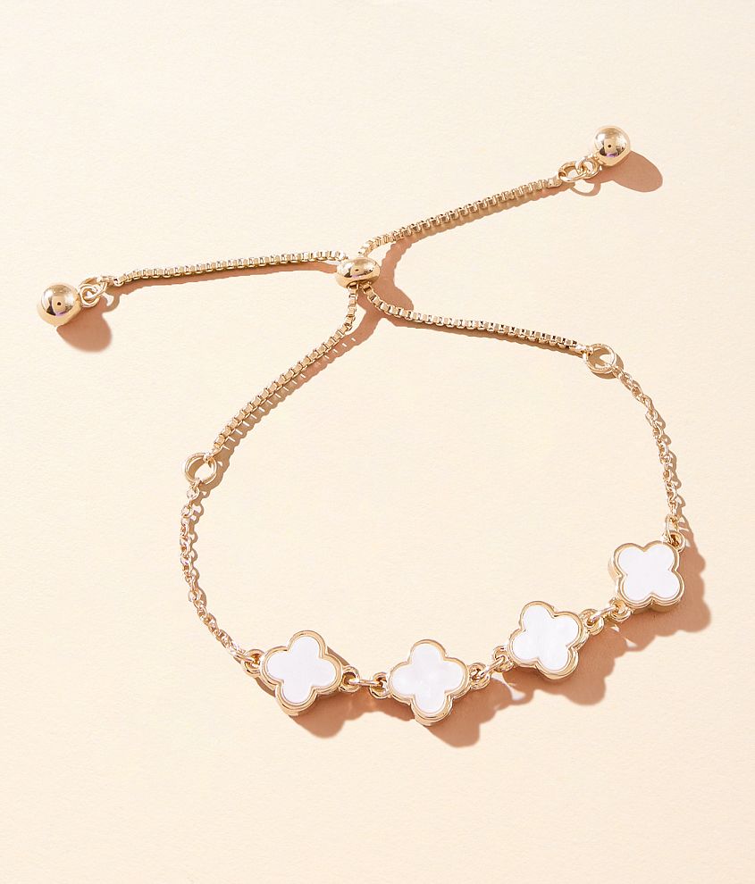 BKE Clover Slider Bracelet